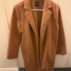 Zara Women's Tan PeaCoat